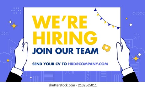 We are hiring banner design