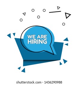 We are hiring banner design concept. vector illustration
