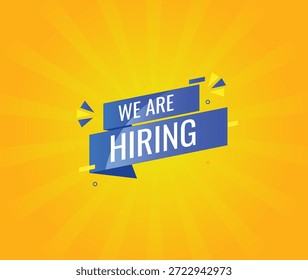 We Are Hiring Banner ,  Join Our Team, Job Opportunity, Recruitment Concept