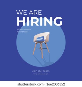 We Are Hiring Banner Post For SMM