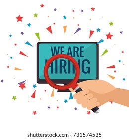 we are hiring business concept 