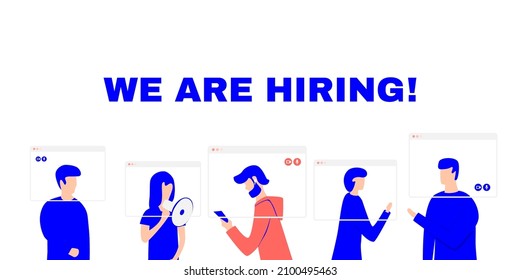 We are hiring concept illustration