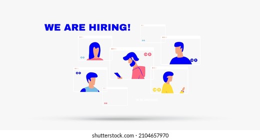 We are hiring concept illustration