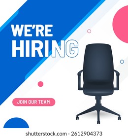 We are hiring concept vector illustration