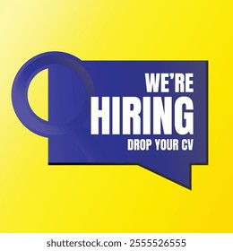 We are hiring creative social media post, Join our team vacancy job poster, Hiring social media poster design