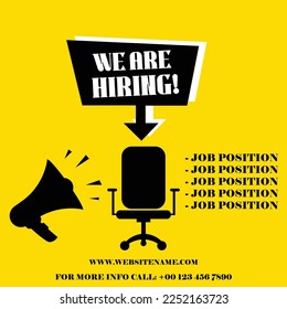 we are hiring flyer poster or  social media post design
