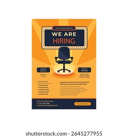 We are hiring flyer poster template design