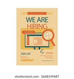 Wir stellen Flyer Poster Template Design
