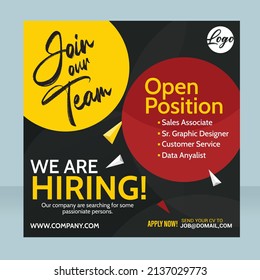 We Are Hiring Flyer Template