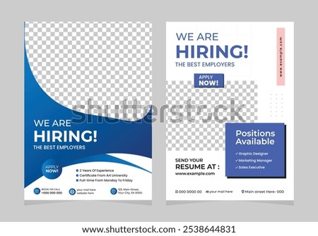 we are hiring flyer template, job flyer, hiring poster template, interview, join us
