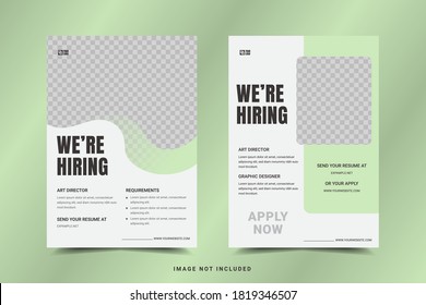 
We Are Hiring Flyer Vector Template