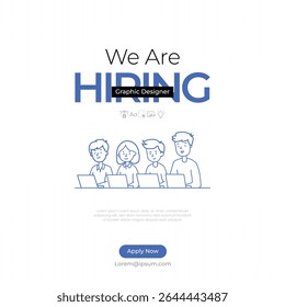we are hiring graphic designer. Hiring graphic designer vacancy poster.we are hiring graphic designer. Hiring graphic designer vacancy poster.