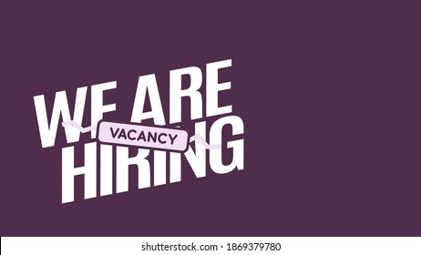 We Are Hiring Icon. Isolated Object. The concept of search and recruitment. Vector Illustration.