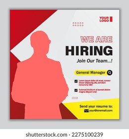 We are Hiring Job Flyer PromotionTemplate