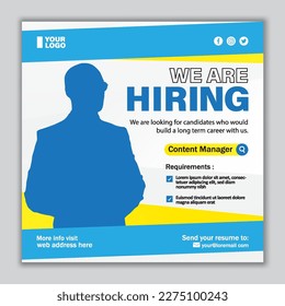 We are Hiring Job Flyer PromotionTemplate