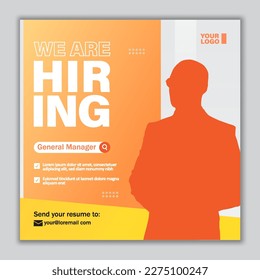 We are Hiring Job Flyer PromotionTemplate