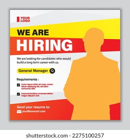 We are Hiring Job Flyer PromotionTemplate
