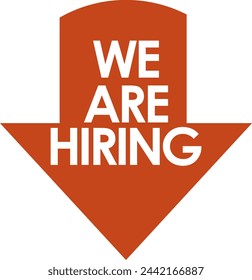 we are hiring job offer vector illustration