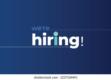 we are hiring. Hiring Job post template, Hiring recruitment open vacancy template advertisement social media design, 3D Vector	