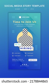 We Are Hiring Job Vacancy Promotion Banner Social Media Template Instagram Story