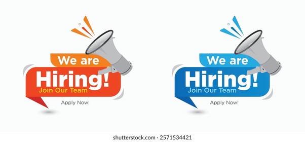 We are hiring job vacancy social media post design template. square web banner template or employee recruitment post banner design.