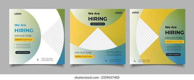 We are hiring job vacancy square banner 