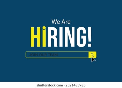 We are hiring job vacancy web banner and social media post template.