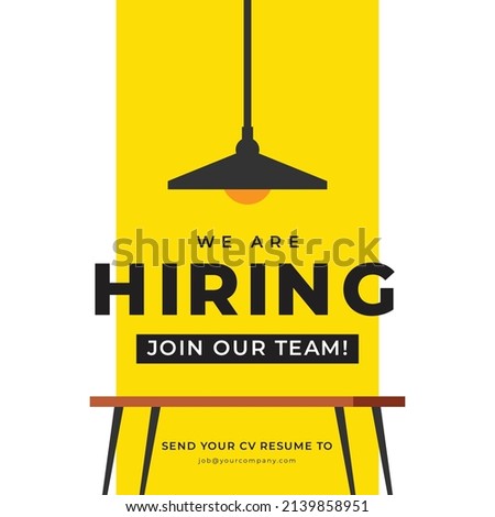We are hiring  join our now banner template