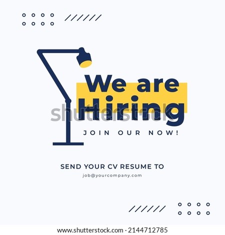 We Are Hiring Join Our Now Vector Template Design Illustration
