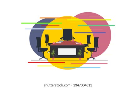 We are hiring, Join our team. Hiring and recruitment concept illustration and design. Casual business team working in office. modern designs Vector illustration. - Vector
