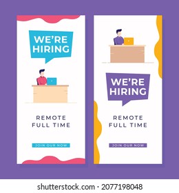 We are hiring join our team banner template