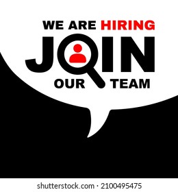 We are hiring, join our team illustration