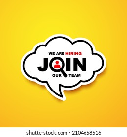We are hiring, join our team illustration