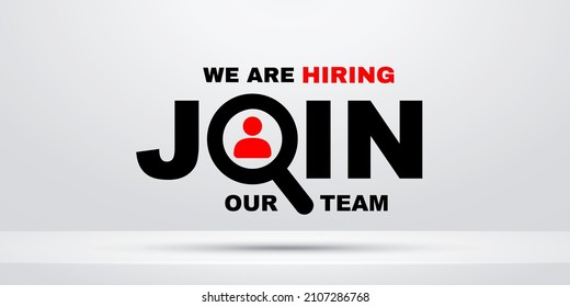 We are hiring, join our team illustration