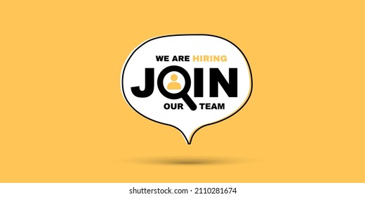 We are hiring, join our team illustration