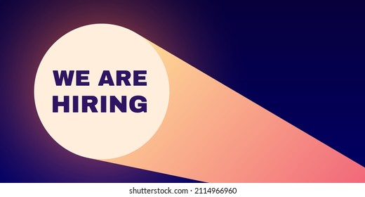 We are hiring, join our team illustration