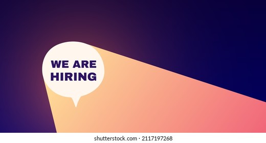 We are hiring, join our team illustration