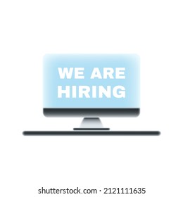 We are hiring, join our team illustration