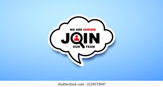 We are hiring, join our team illustration