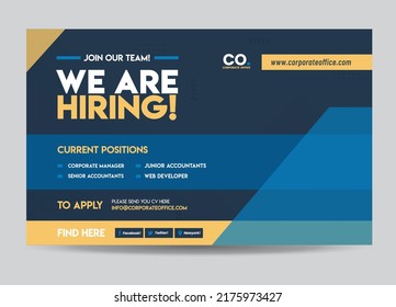 WE ARE HIRING | JOIN OUR TEAM | Hiring web advert design | JOB POSTING Advert