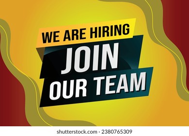we are hiring join our team word concept vector illustration with modern futuristic 3d style for landing page template ui web mobile app poster banner flyer background gift card coupon label wallpaper