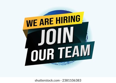we are hiring join our team word concept vector illustration with modern futuristic 3d style for landing page template ui web mobile app poster banner flyer background gift card coupon label wallpaper