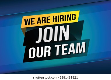 we are hiring join our team word concept vector illustration with modern futuristic 3d style for landing page template ui web mobile app poster banner flyer background gift card coupon label wallpaper