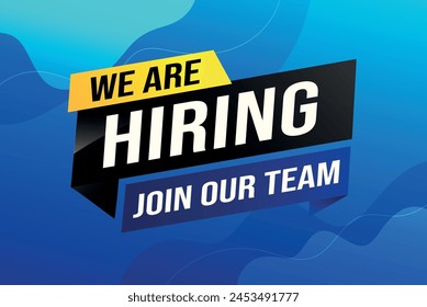 we are hiring join our team poster banner graphic design icon logo sign symbol social media website coupon

