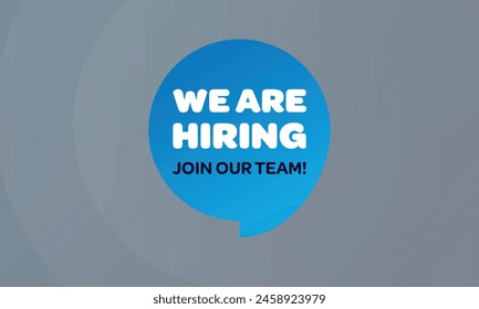 we are hiring join our team