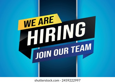 we are hiring join our team poster banner graphic design icon logo sign symbol social media website coupon

