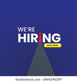 we are hiring. we are hiring, join our team announcement