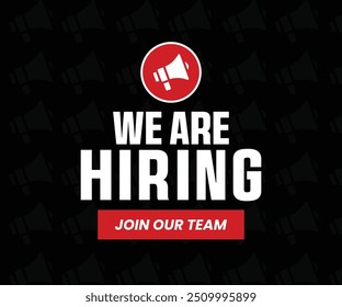 We Are Hiring Join Our Team Recruiting Work Job Announcement