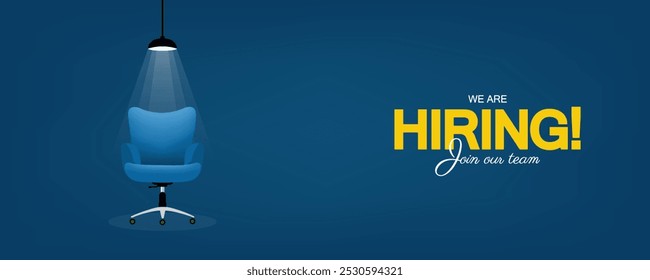 We Are Hiring, join our team announcement banner design. Creative open hiring poster. Hiring Recruitment open vacancy design. Hiring social media post, poster and creative ads design.