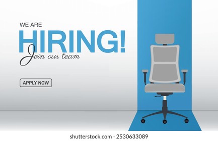 We Are Hiring, nehmen Sie an unserem Team Ankündigung Banner Design. Kreatives Poster für offene Einstellungen. Personaleinstellung Stellenangebot offene Stellenplanung. Social-Media-Beiträge, Poster und kreatives Werbedesign einstellen